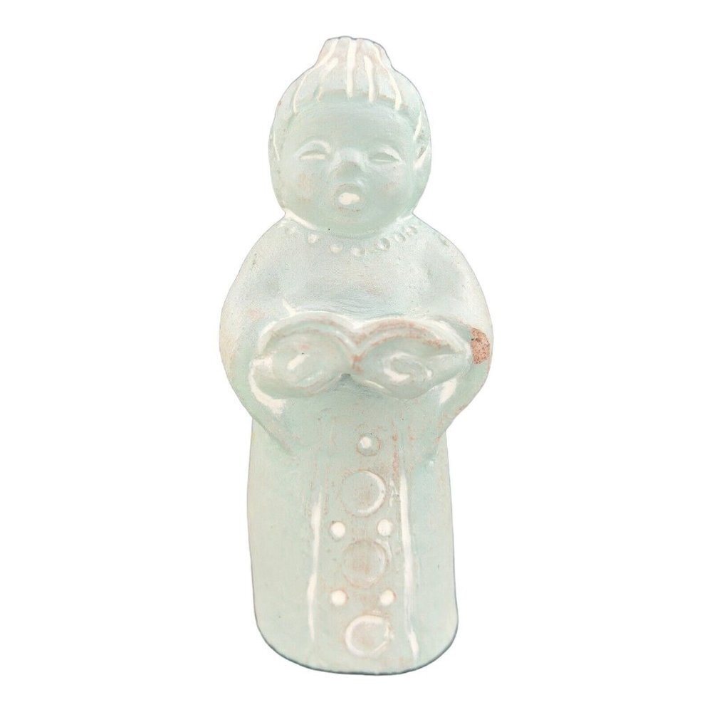 1986 Isabel Bloom Figurine Hand Made Figure Angel Reading‎ A Book Signed Vintage